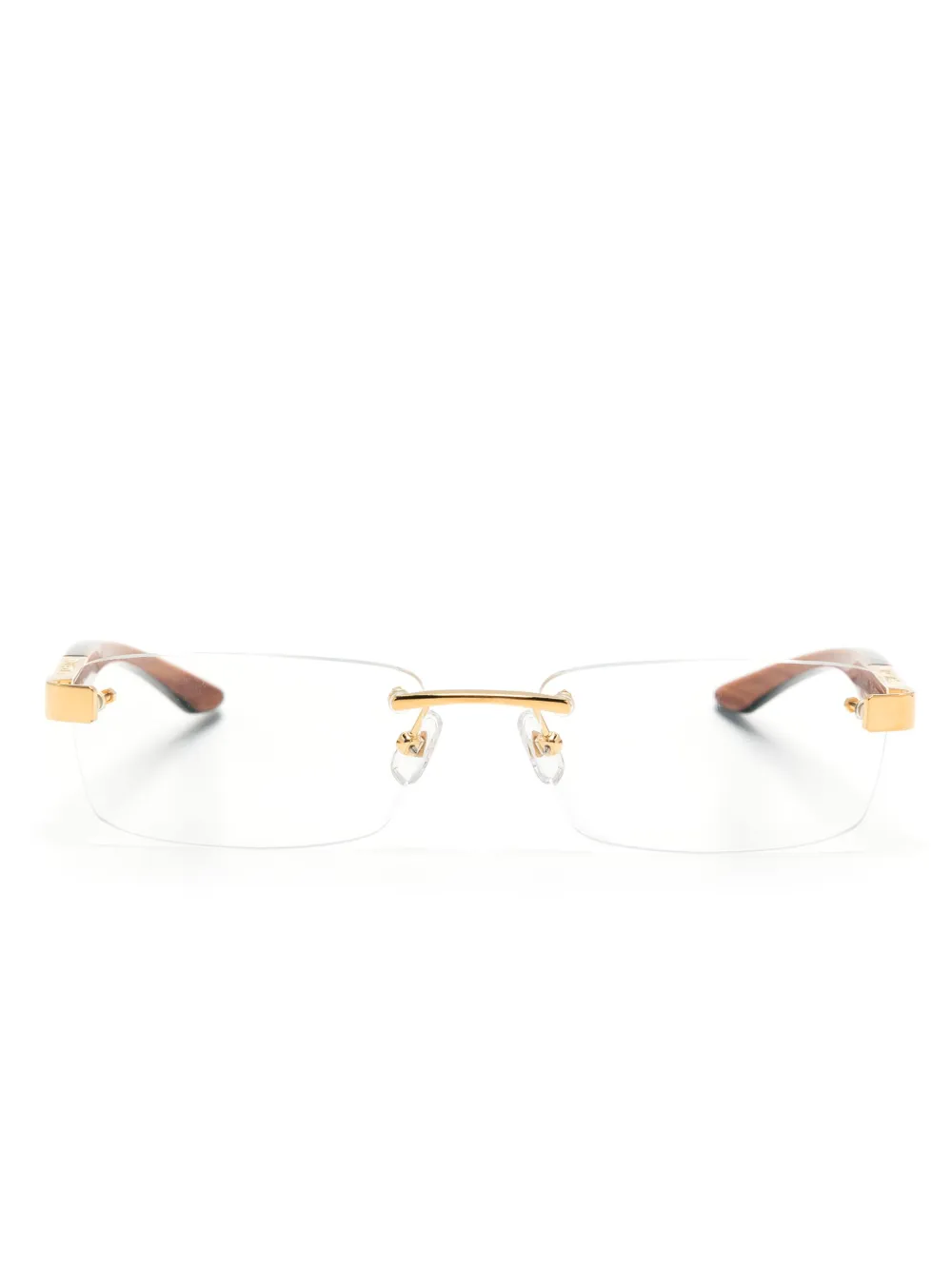 

Очки The Artist III в прямоугольной оправе Maybach eyewear, золотой