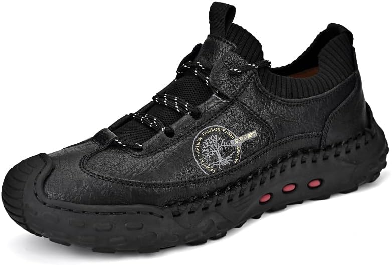 

Мужские повседневные походные дышащие кроссовки, легкие оксфорды, противоскользящие туристические ботинки Asifn, черный
