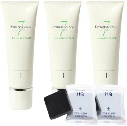Крем для снятия макияжа DermaMedico Seven Cleansing Cream, 3 шт. + 2 мини-мыла