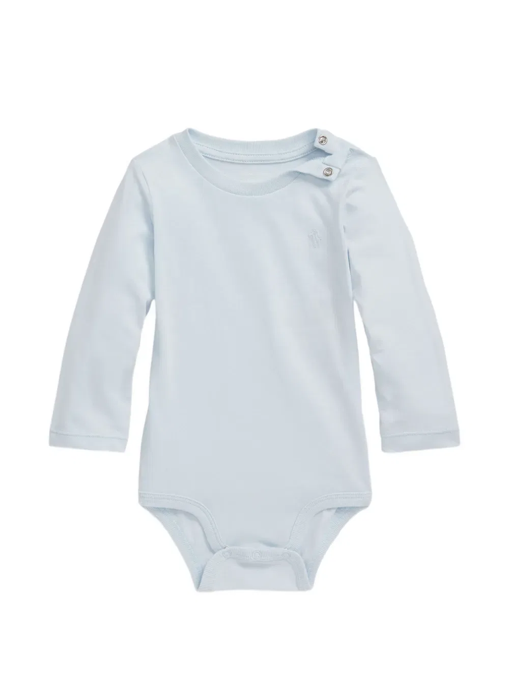 Боди с длинными рукавами и вышитым логотипом Polo Ralph Lauren Kids, белый