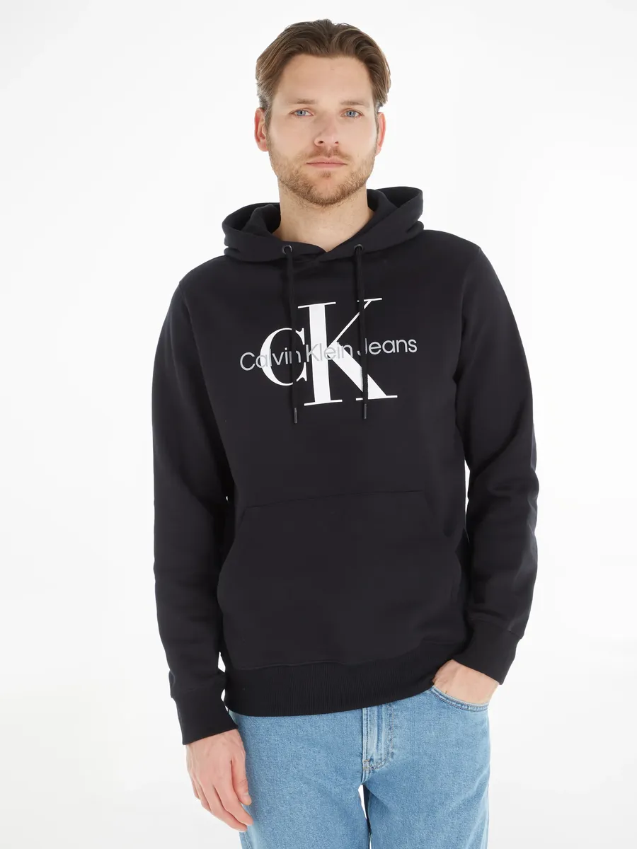 

Толстовка с капюшоном Calvin Klein Jeans "CORE MONOGRAM HOODIE", цвет Ck Black