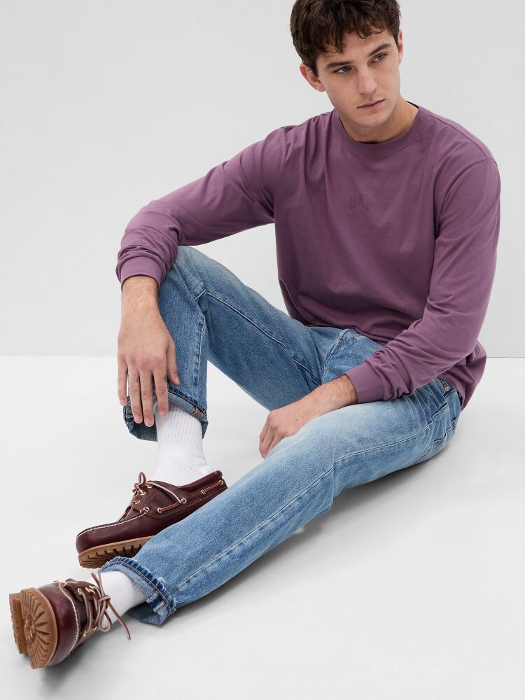 

Футболка с длинными рукавами Gap, фиолетовый