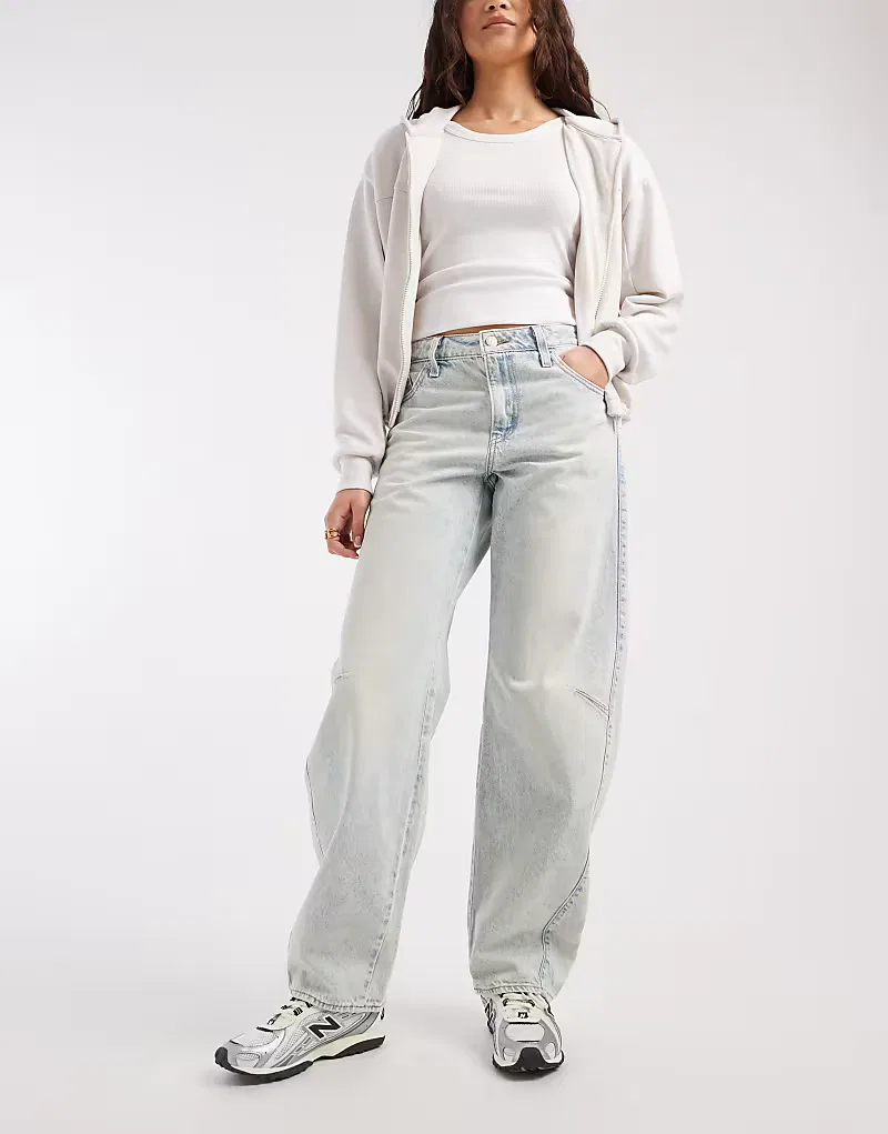 Широкие джинсы Levis Dad Barrel Levi's, серый