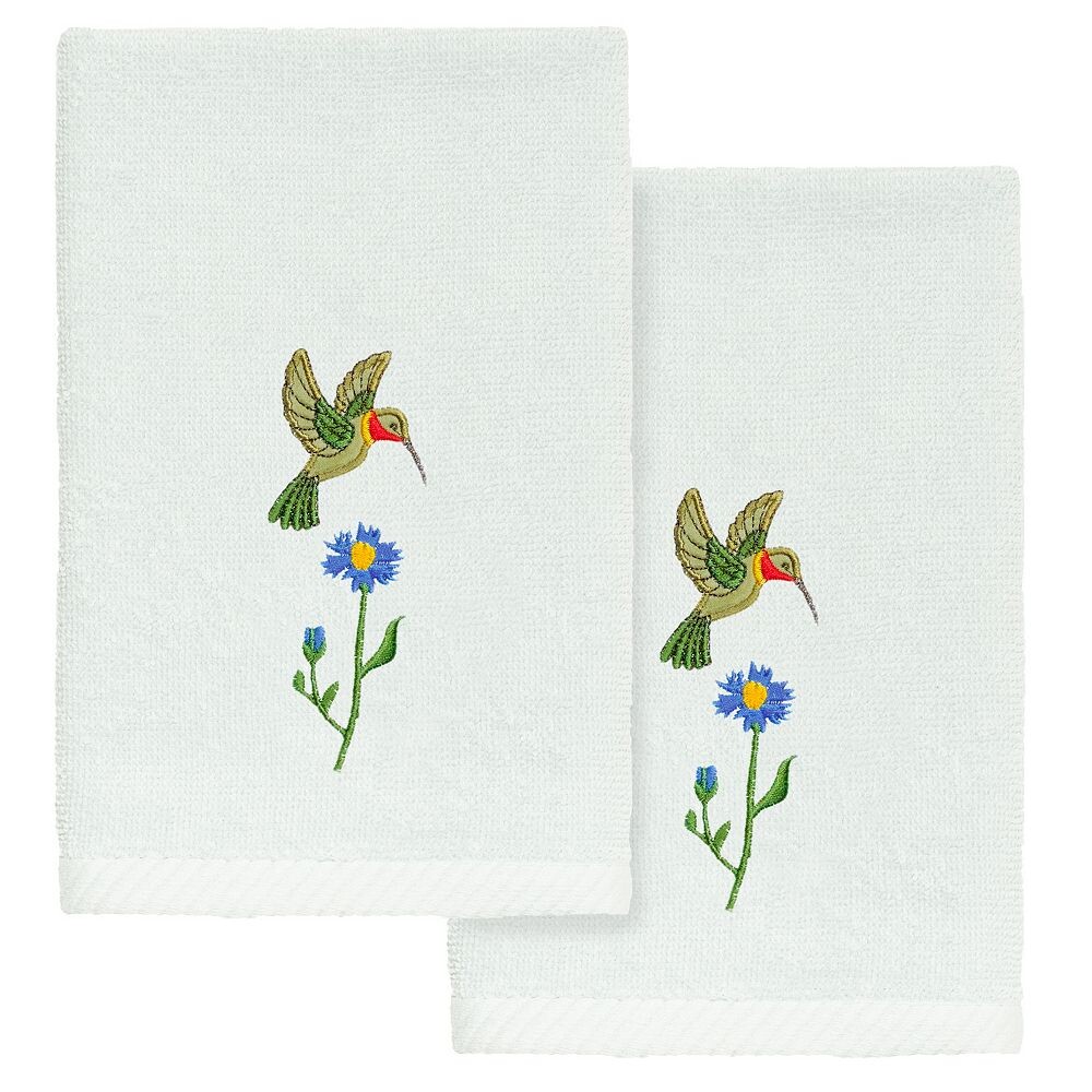 

Linum Home Textiles Турецкий хлопок Hada Набор украшенных полотенец для кончиков пальцев из 2 предметов, цвет Aqua