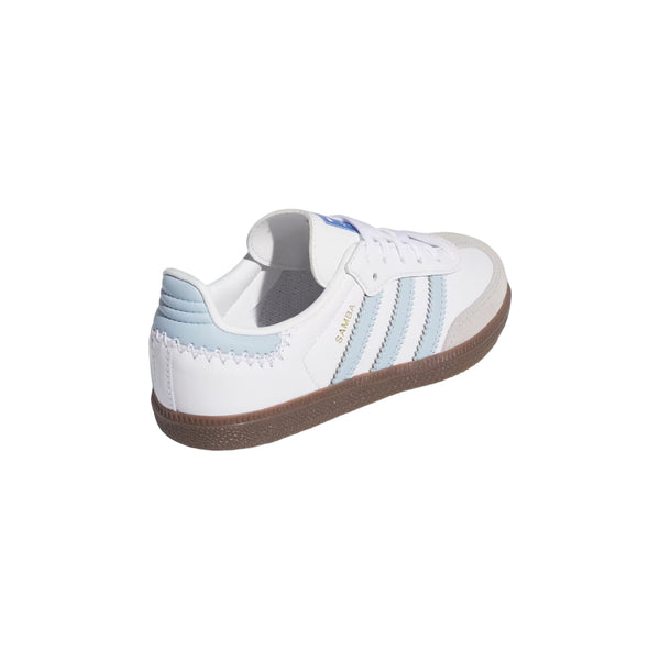Кроссовки samba og 'cloud white sky blue' Adidas, белый — фото 4