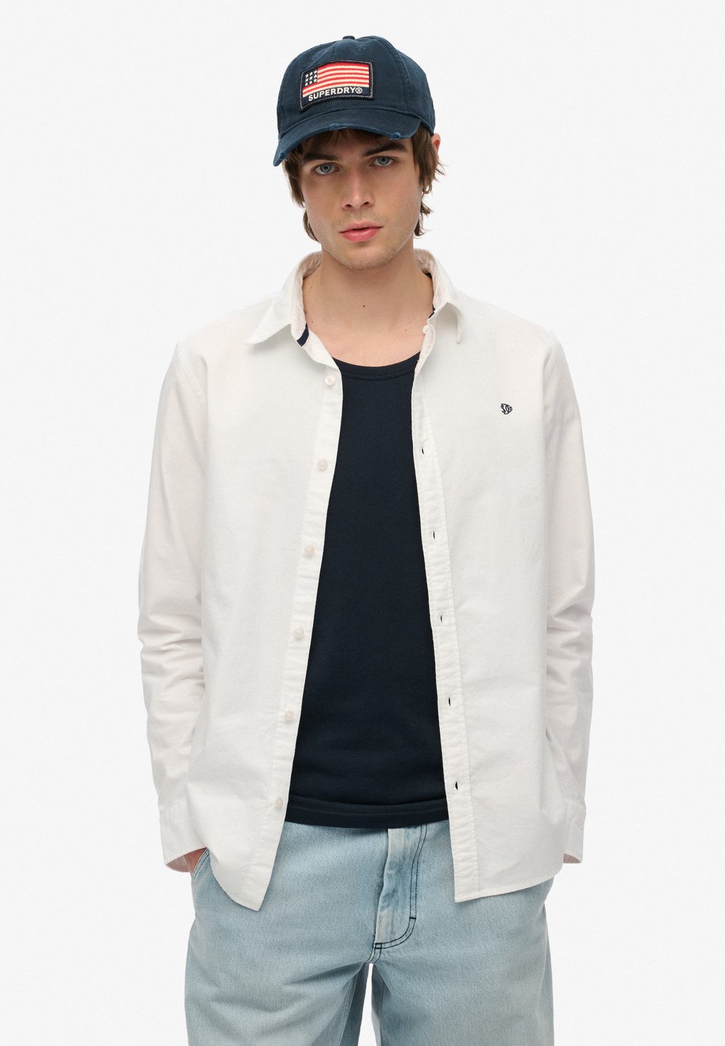 

Рубашка CLASSIC OXFORD LONG SLEEVE Superdry, белый