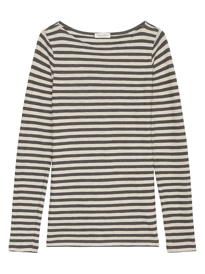 

Лонгслив Marc O´Polo, цвет anthrazit/beige