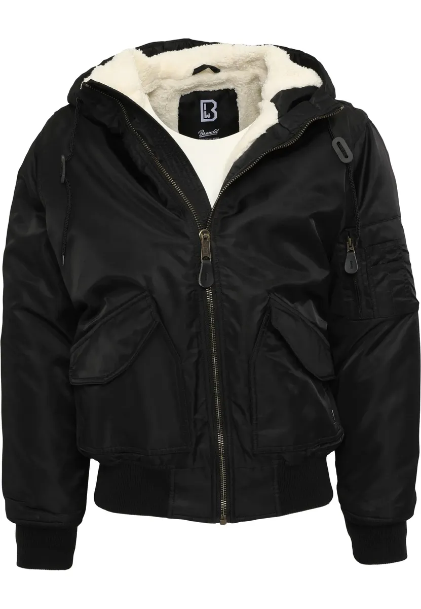 

Бомбер Brandit " Brandit Men's CWU Jacket hooded" (1 шт.), с капюшоном, черный