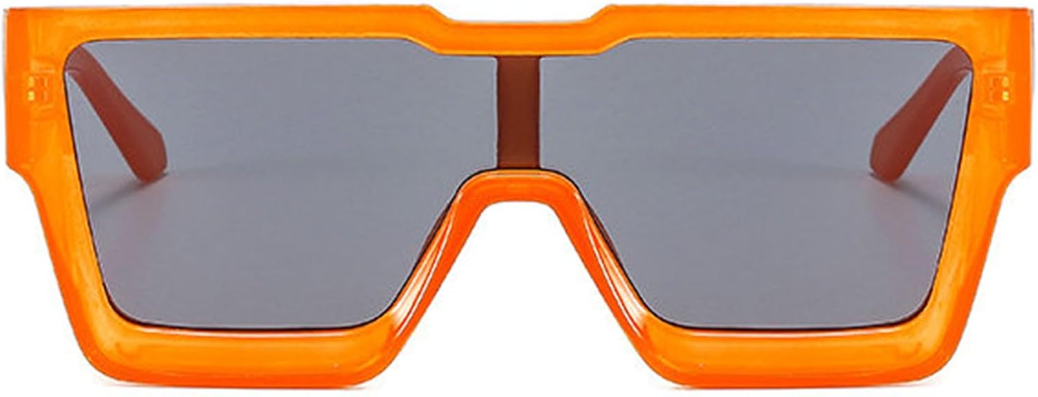 

Солнцезащитные очки Helena большого квадратного размера в винтажном стиле для женщин и мужчин, черные зеркальные, большие, ретро, ​​для мужчин и женщин, UV400 S65, Orange