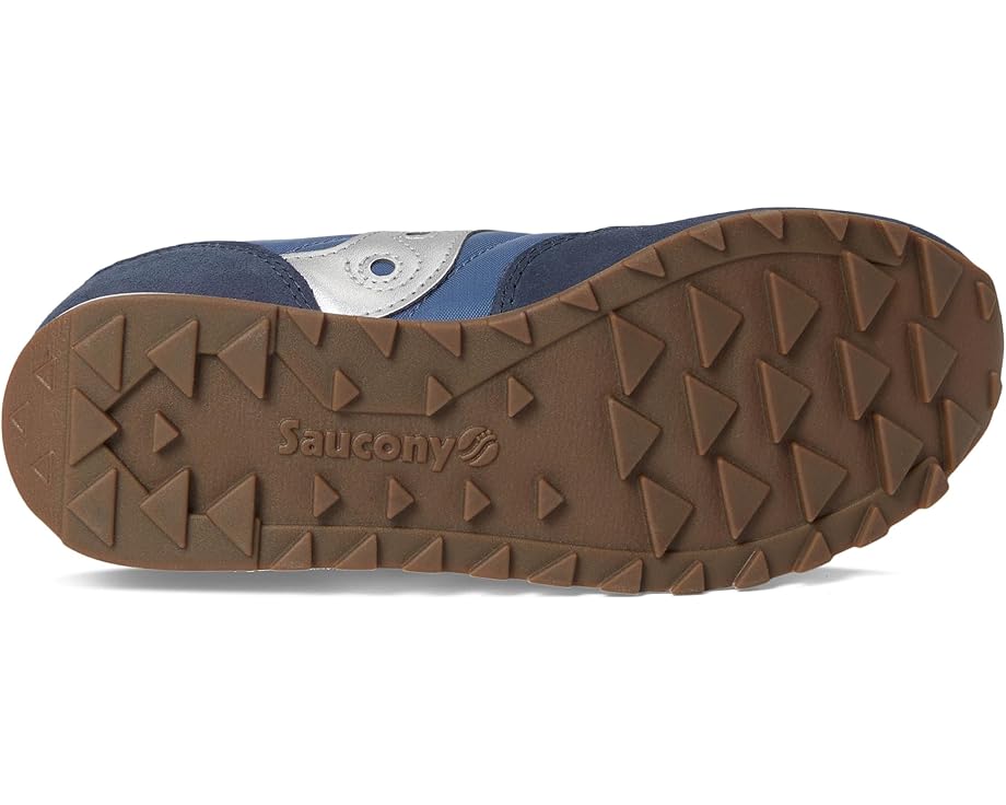Детские кроссовки Saucony Originals Jazz Original (Little Kid/Big Kid) Saucony Kids, Navy/Silver/Pink — фото 3