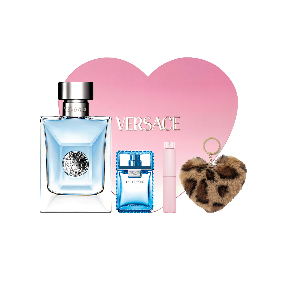 

Набор духов с коробкой в форме сердца комплекты одежды для мужчин 30 мл/50 мл+5 мл VERSACE