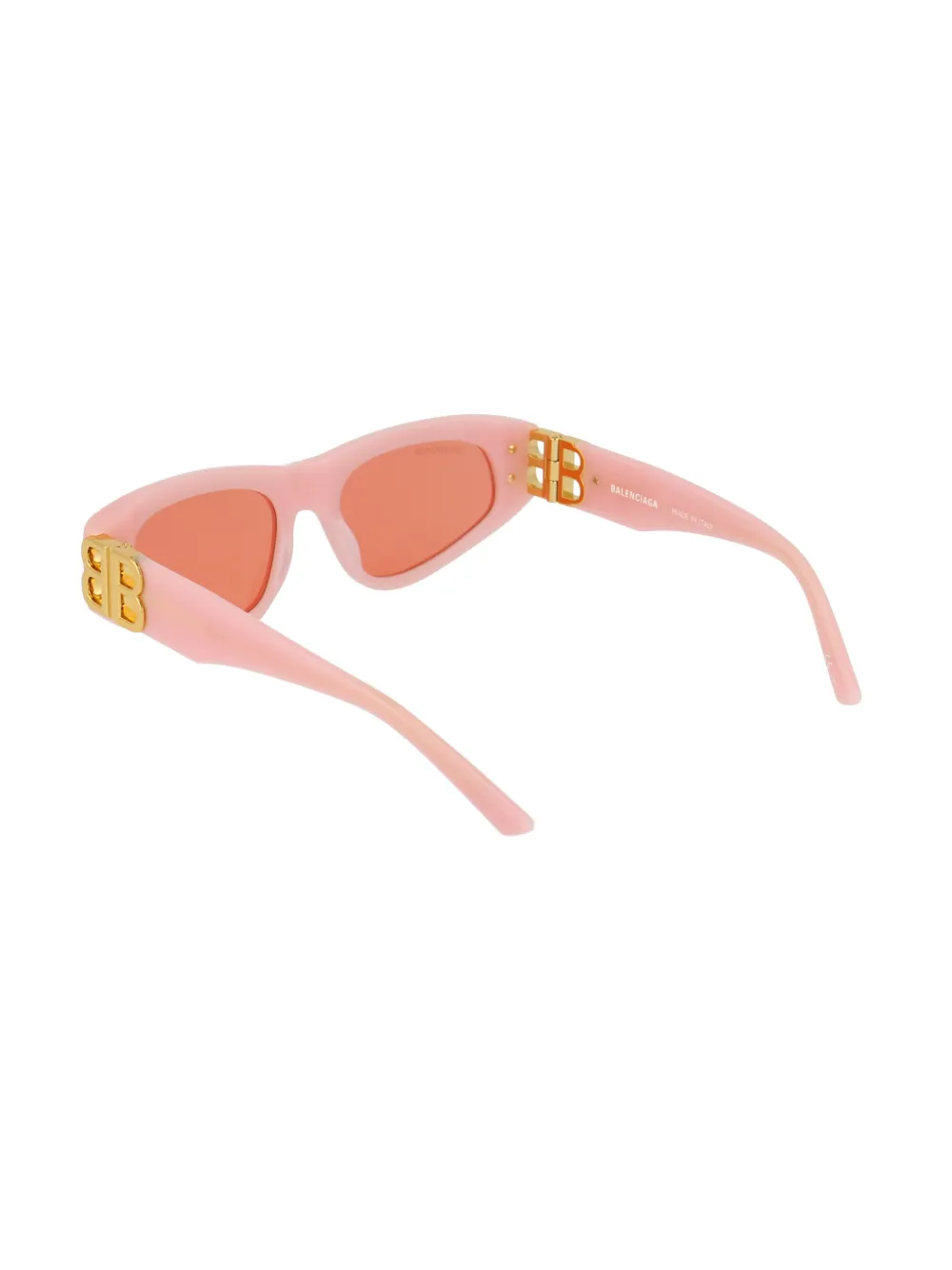 Солнцезащитные очки BB0095S в прямоугольной оправе Balenciaga Eyewear, розовый — фото 4