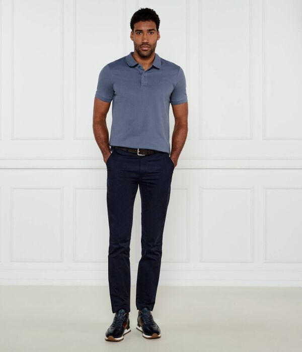 Атласные брюки-чиносы Slim fit Calvin Klein, синий — фото 2