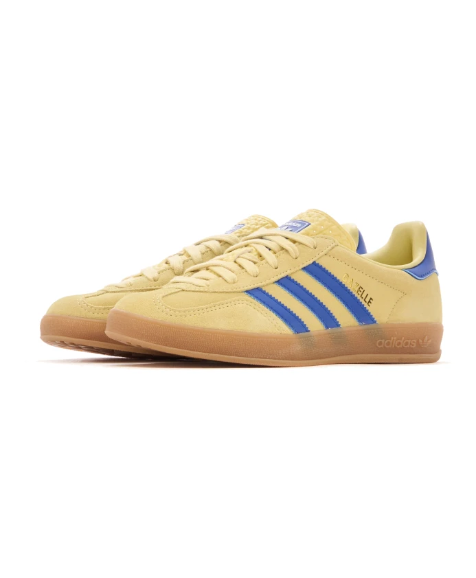 Кроссовки Gazelle для дома, пудрово-желто-голубые Adidas, желтый — фото 2