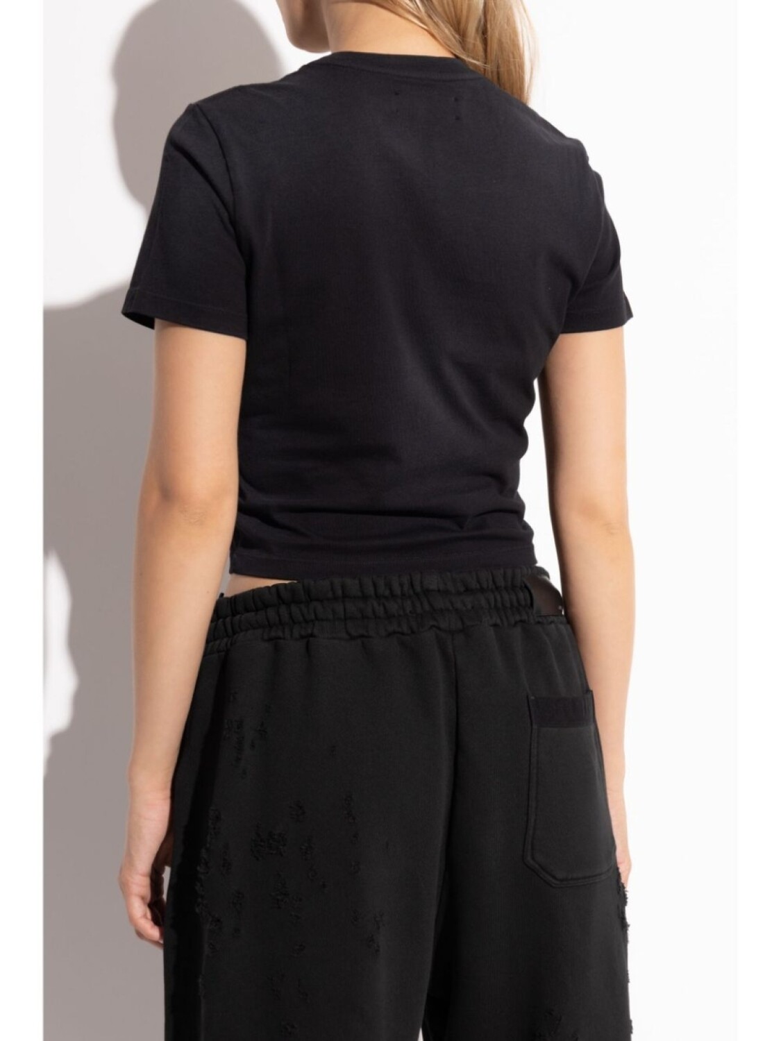 

AMIRI укороченная футболка Hollywood, черный