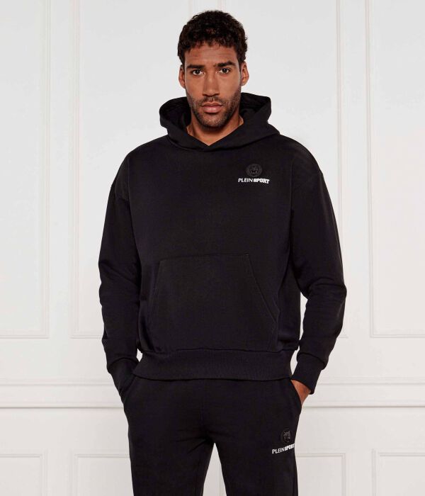 

Свитер со царапинами Oversize fit Plein Sport, черный