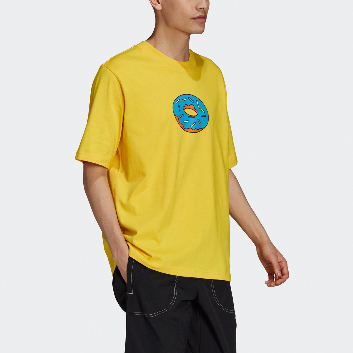 Футболка мужская желтая Adidas Originals, желтый — фото 4