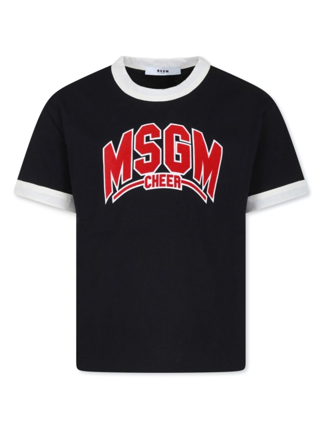 

MSGM Kids футболка с аппликацией логотипа, черный