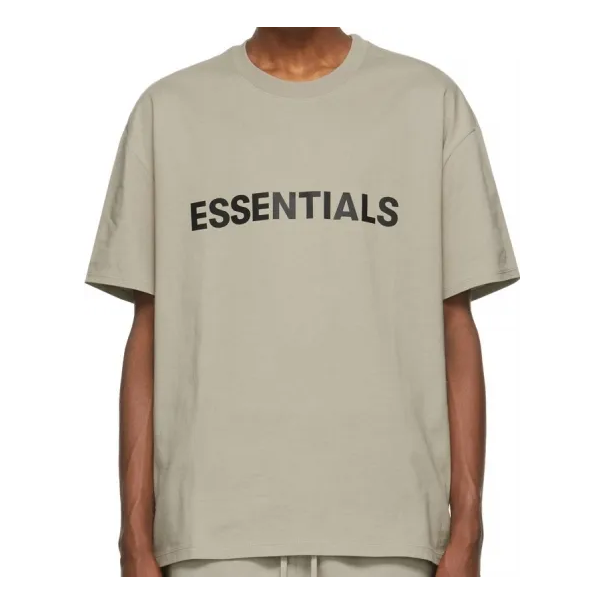 

Футболка Fear of God Essentials SS20 Logo T-Shirt 'Tan', желто-коричневый