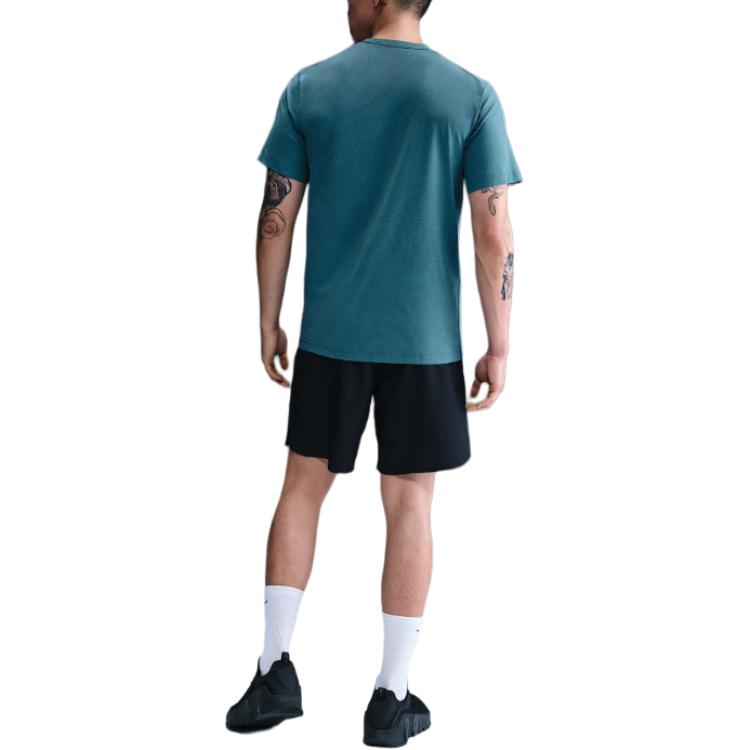 Nike Футболка HYVERSEDRI FIT UV мужская smoke blue — фото 3