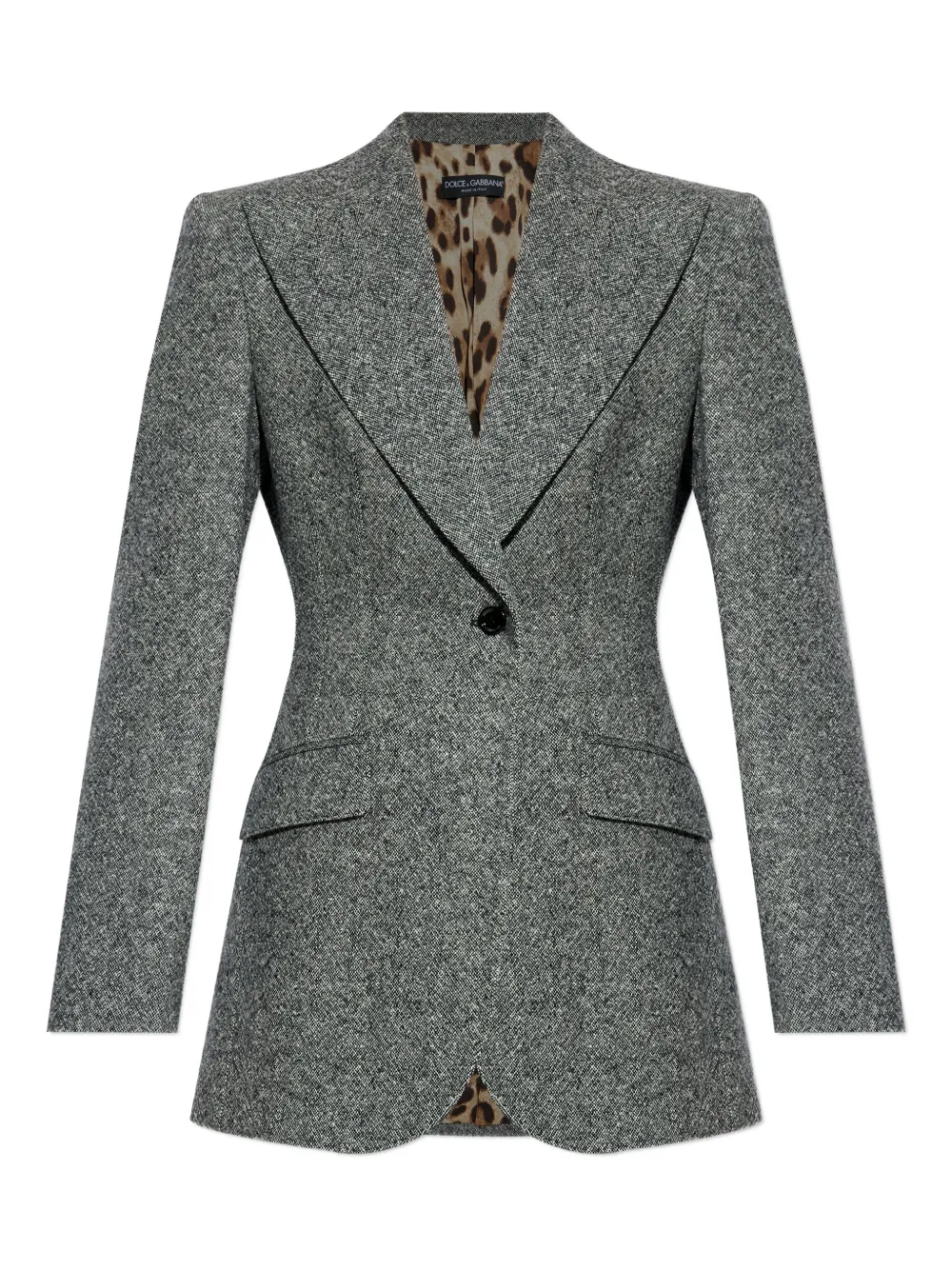 

Твидовый жакет Dolce & Gabbana, серый