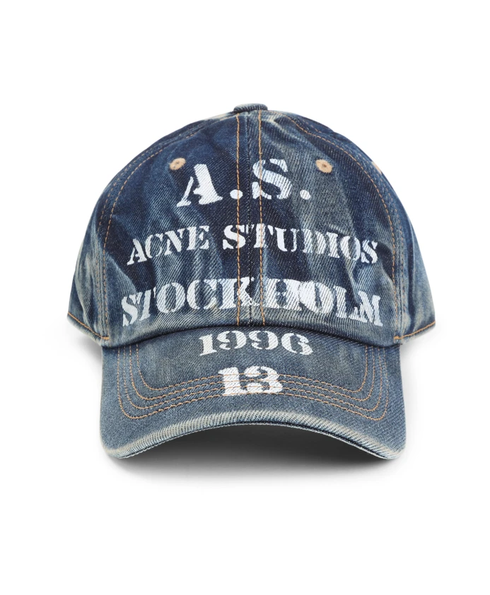 

Кепка с логотипом Acne Studios, синий