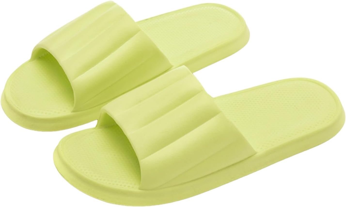

Домашние тапочки для женщин и мужчин, шлепанцы для душа, удобные, нескользящие, для ванной комнаты, пляжные сандалии, для дома и улицы Generic, зеленый