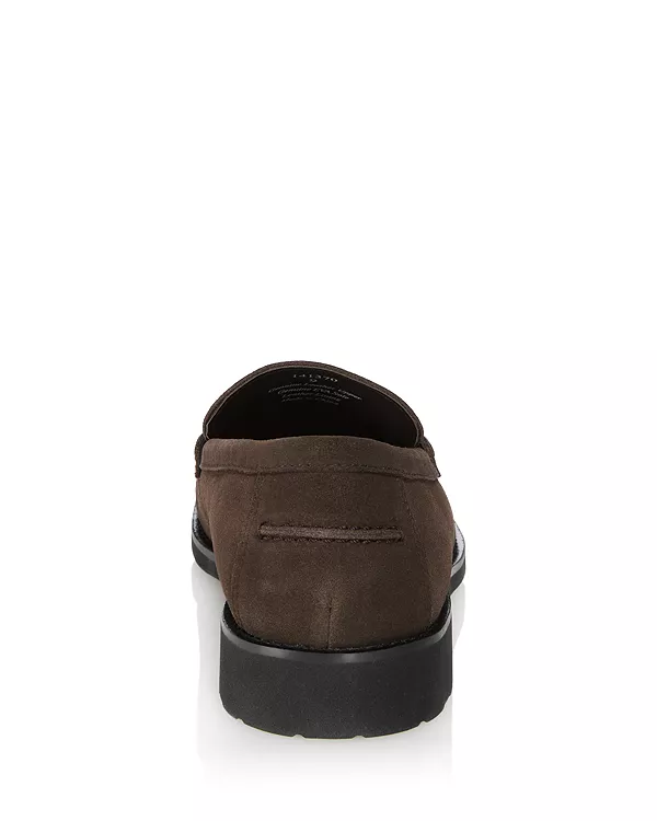 Мужские замшевые лоферы с монеткой - эксклюзив. The Men'S Store At Bloomingdale'S, коричневый — фото 3