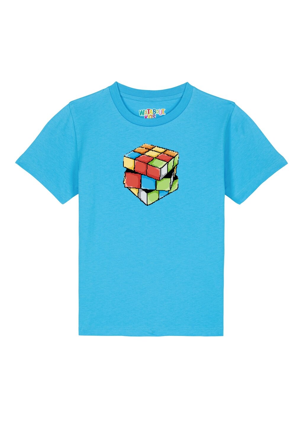 

Футболка с принтом PIXEL ZAUBERWÜRFEL Watapparel, цвет aqua blue