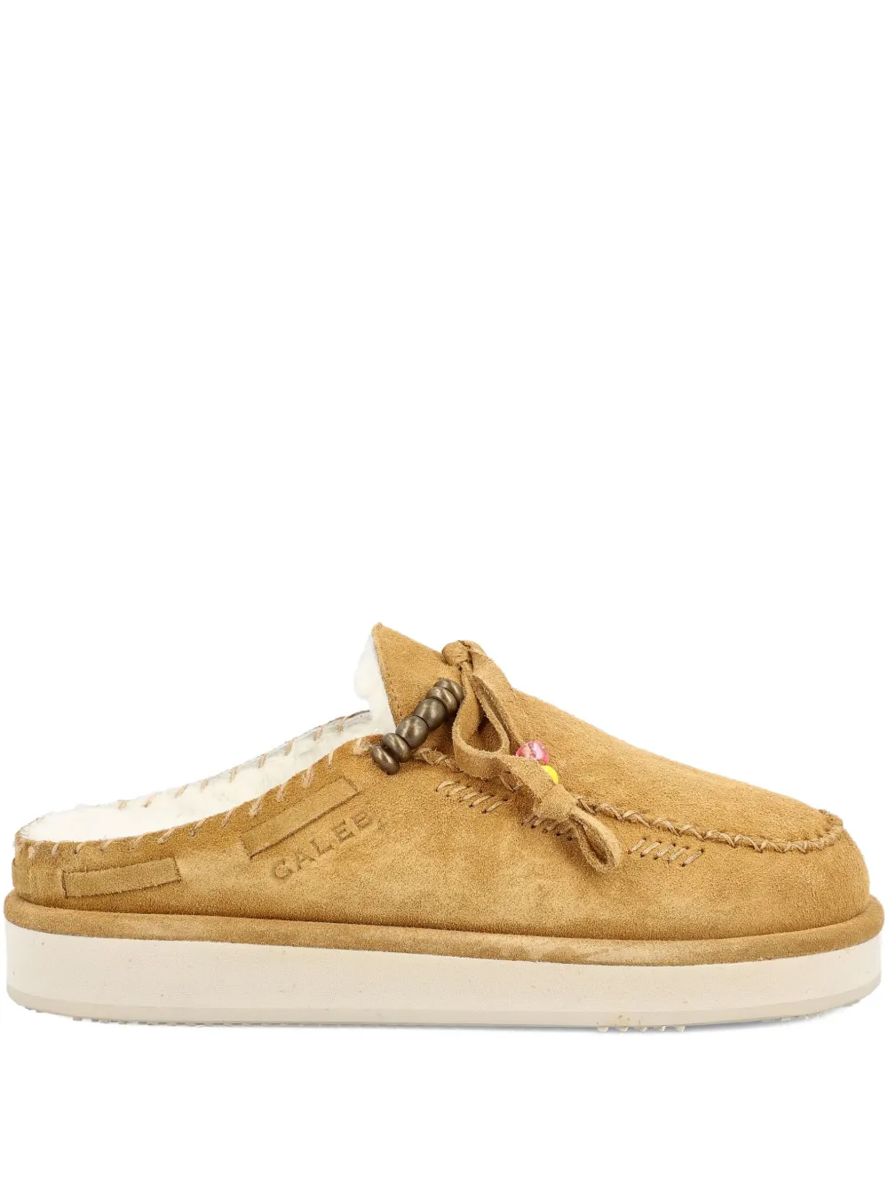 Вышитые мюли Caleb Paris, коричневый