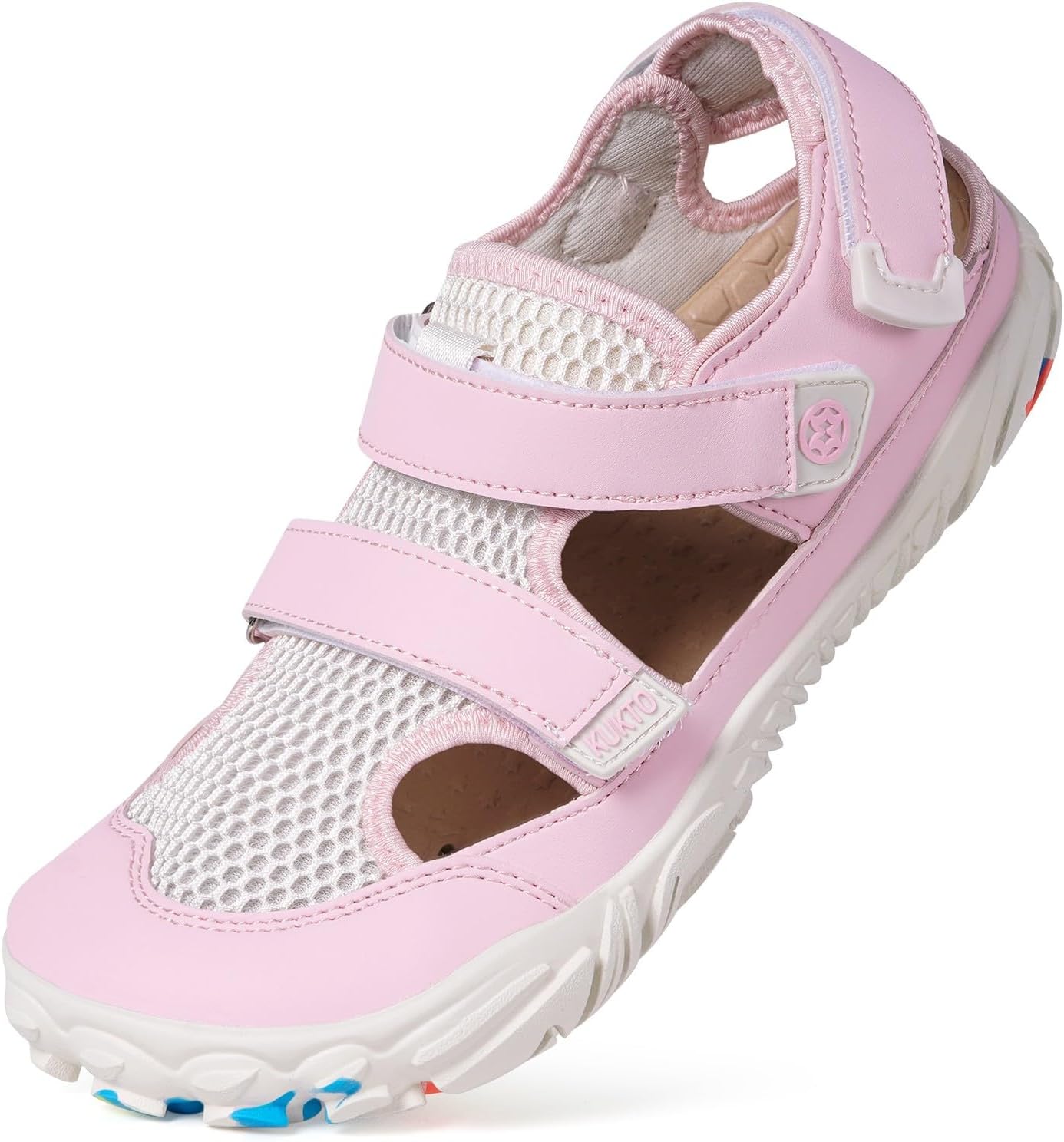 

Мужские и женские водные сандалии для пляжа, босоножки, широкая посадка, быстросохнущие, для плавания, с поддержкой свода стопы, для бассейна, дайвинга, походов, каякинга, активного отдыха и летнего спорта Kukto, розовый