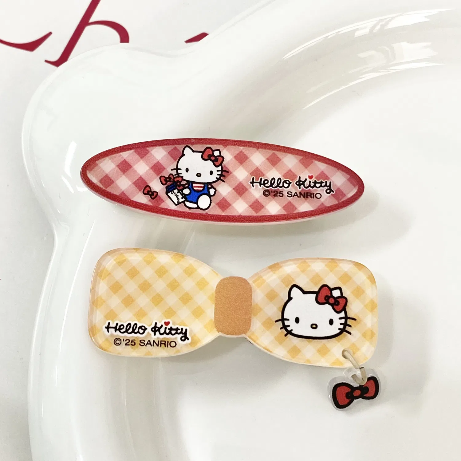 Заколки для волос Hello Kitty Sanrio акриловые — фото 3