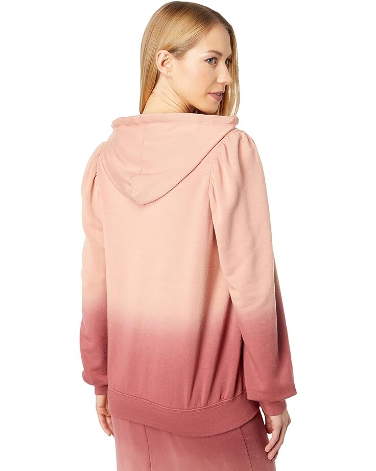 

Худи SUNDRY Puff Sleeve Dip-Dye Hoodie, цвет Brick Ombre