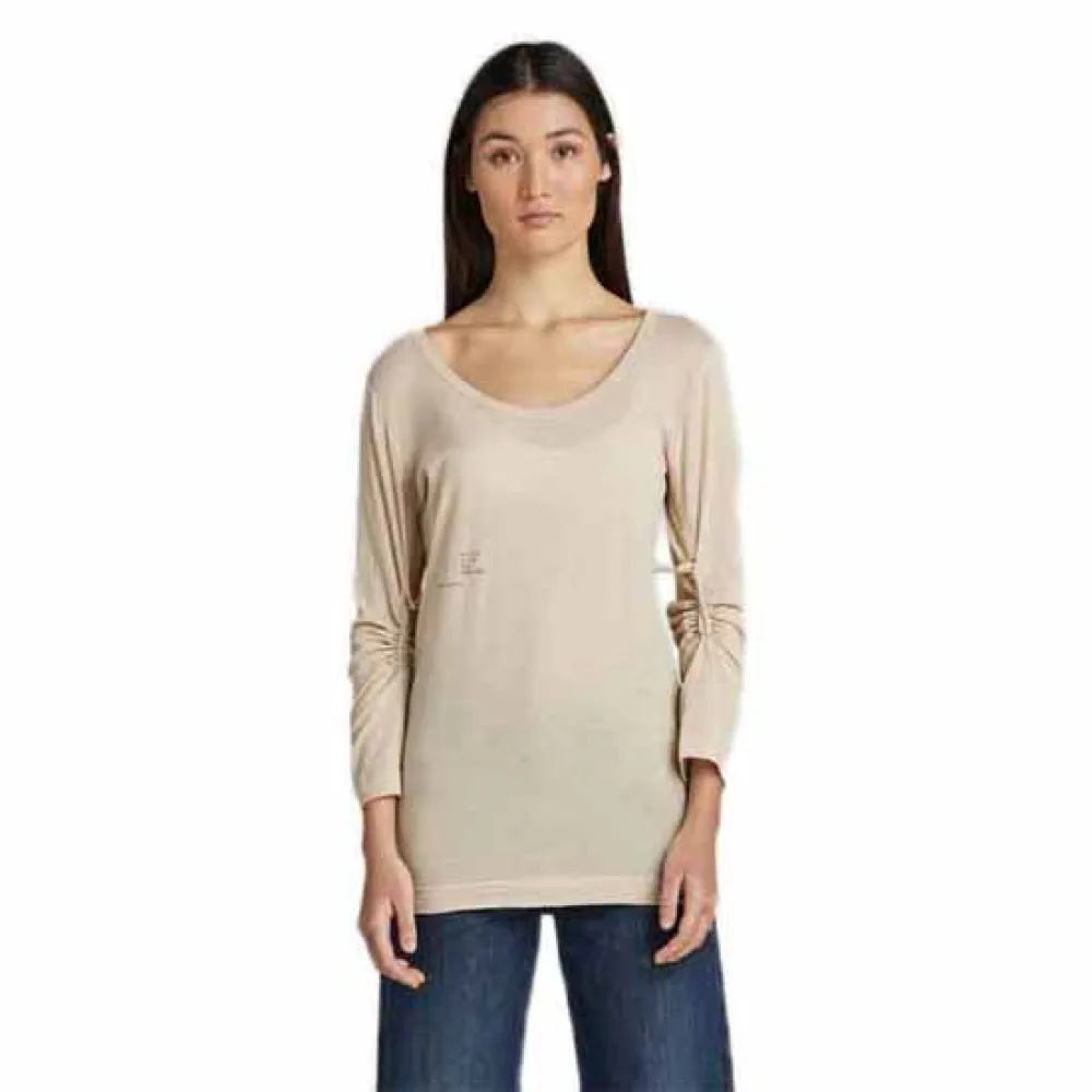

Футболка G-Star Adjustable Sleeve Slim, бежевый