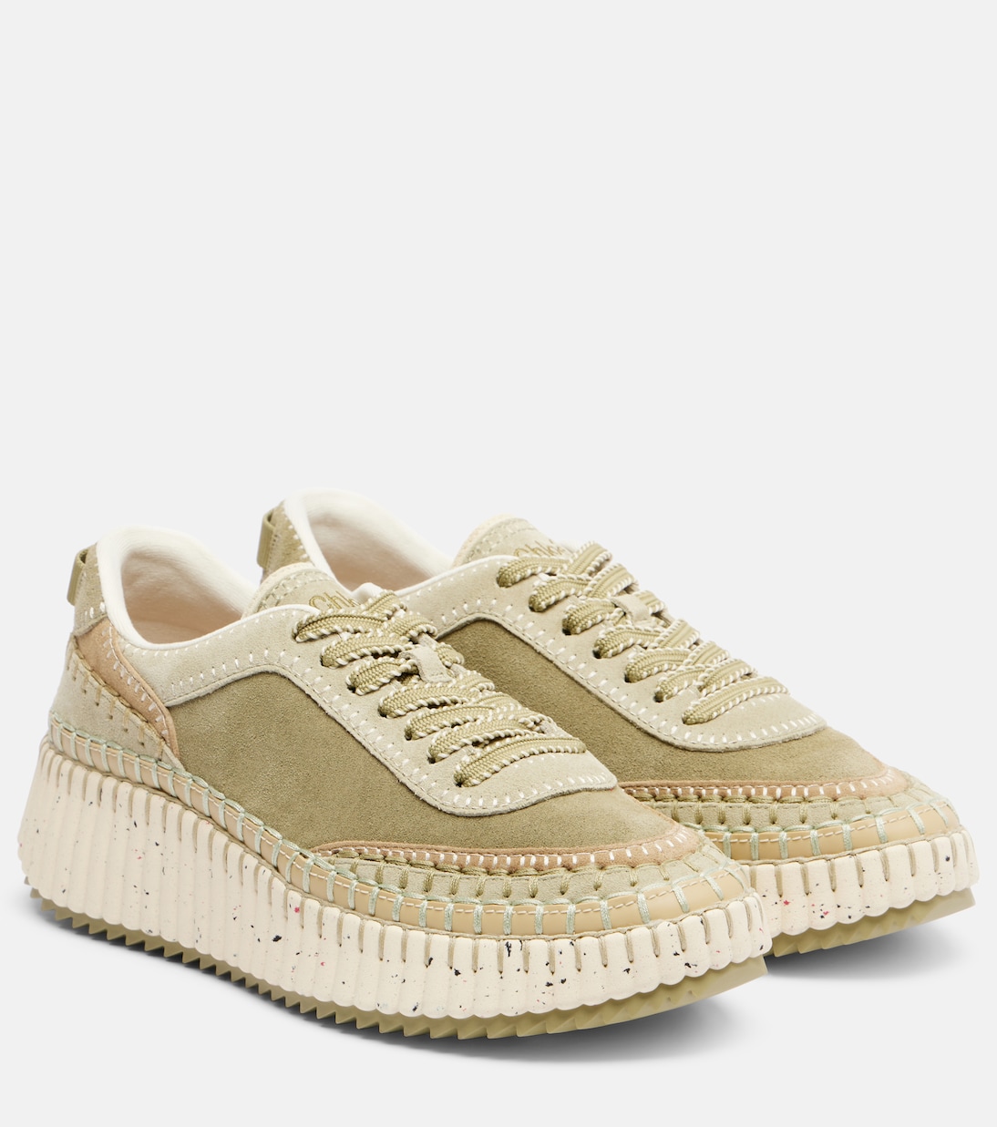 Нама замшевые кроссовки Chloé, Sweet Khaki