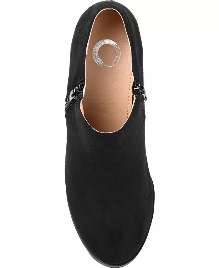 Женские полусапоги Sanzi с боковой молнией Shooties Journee Collection, черный — фото 4