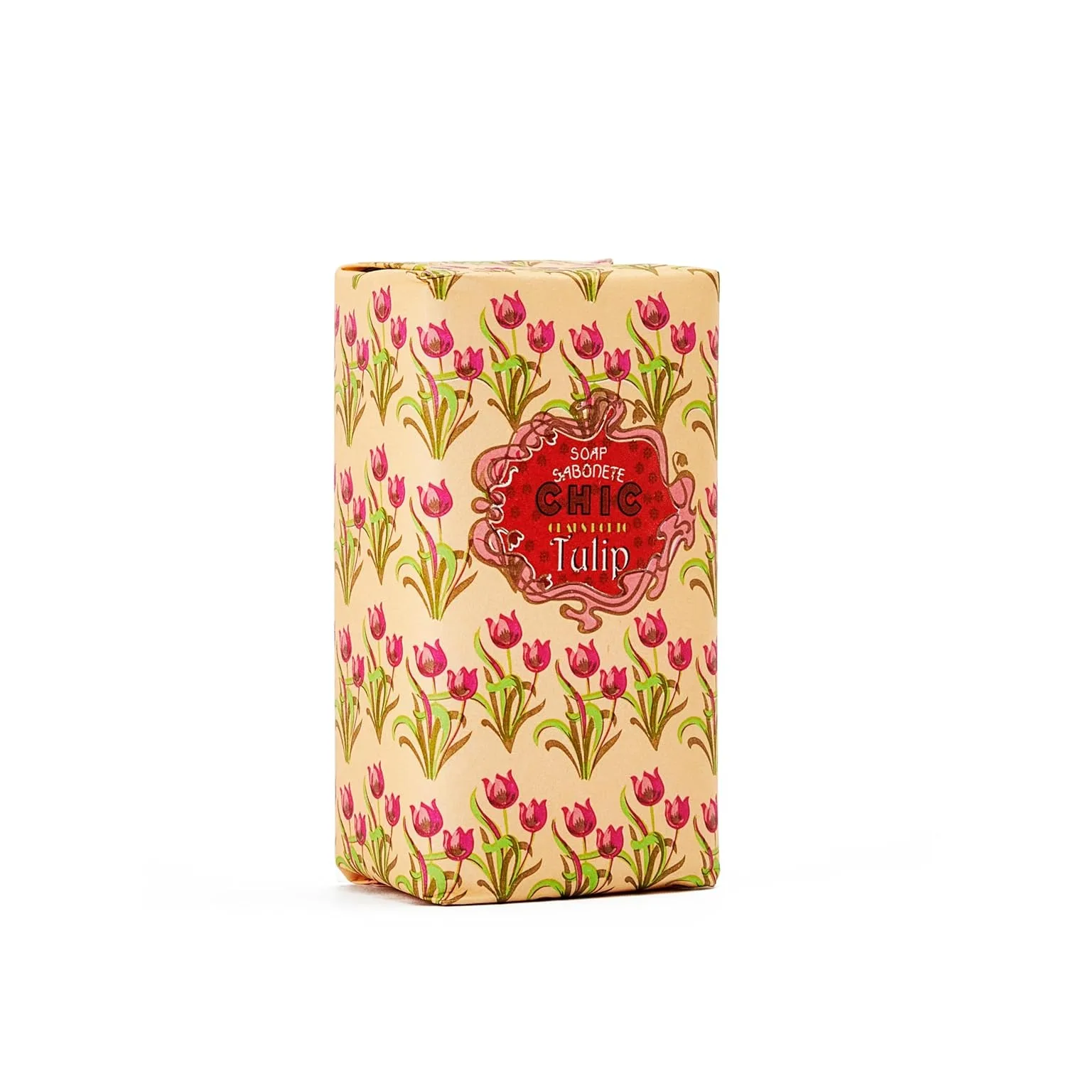 Claus Porto - Chic Tulip Mini Soap | Успокаивающее, очищающее, питательное | Ручная работа, ароматное, цветочное (50 г | 1,7 унции) 49.90 г (1 шт.), Green