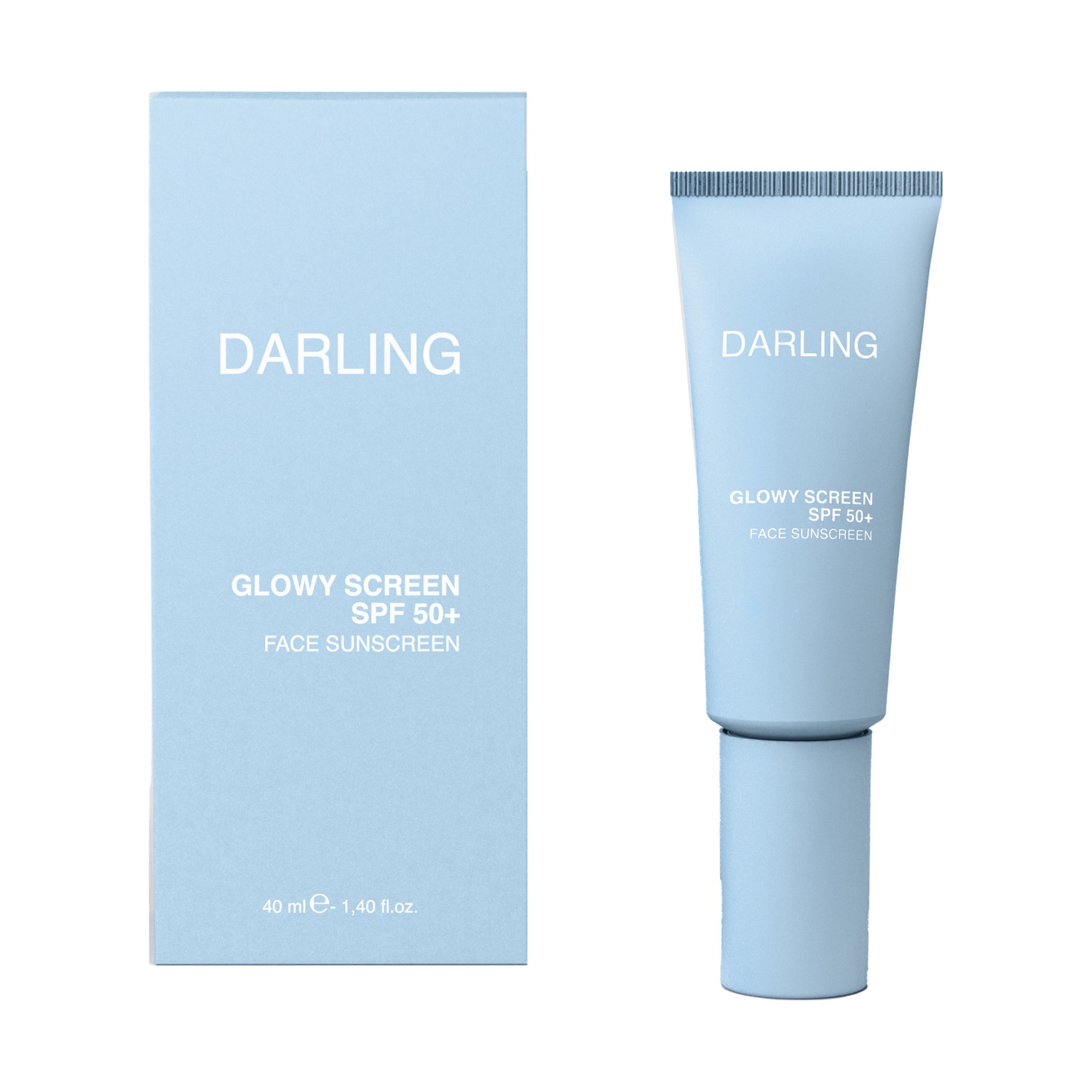 Солнцезащитный крем sonnencreme glowy screen spf 50+ Darling, объем 40 мл — фото 3