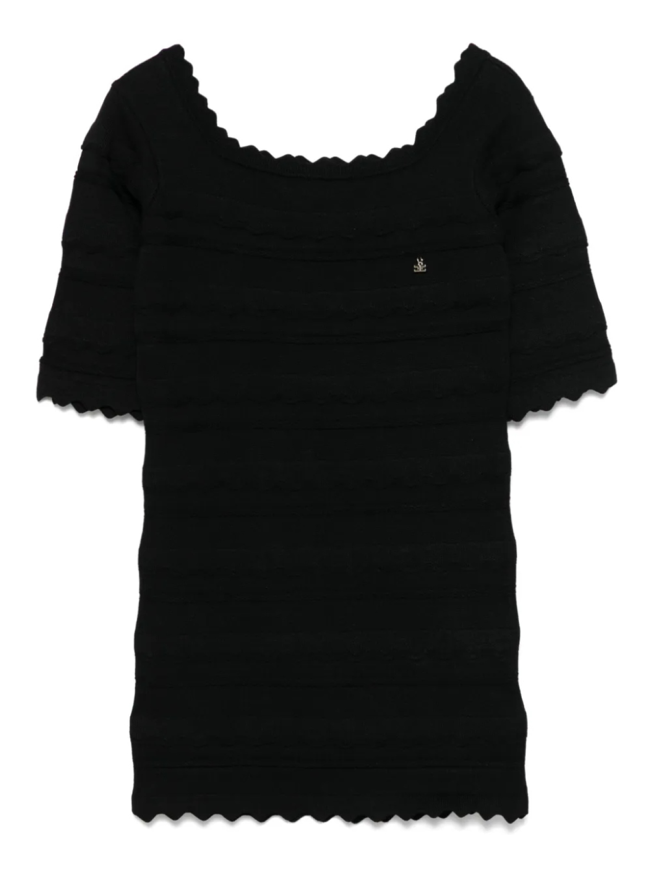

Elisabetta Franchi La Mia Bambina платье с короткими рукавами, черный
