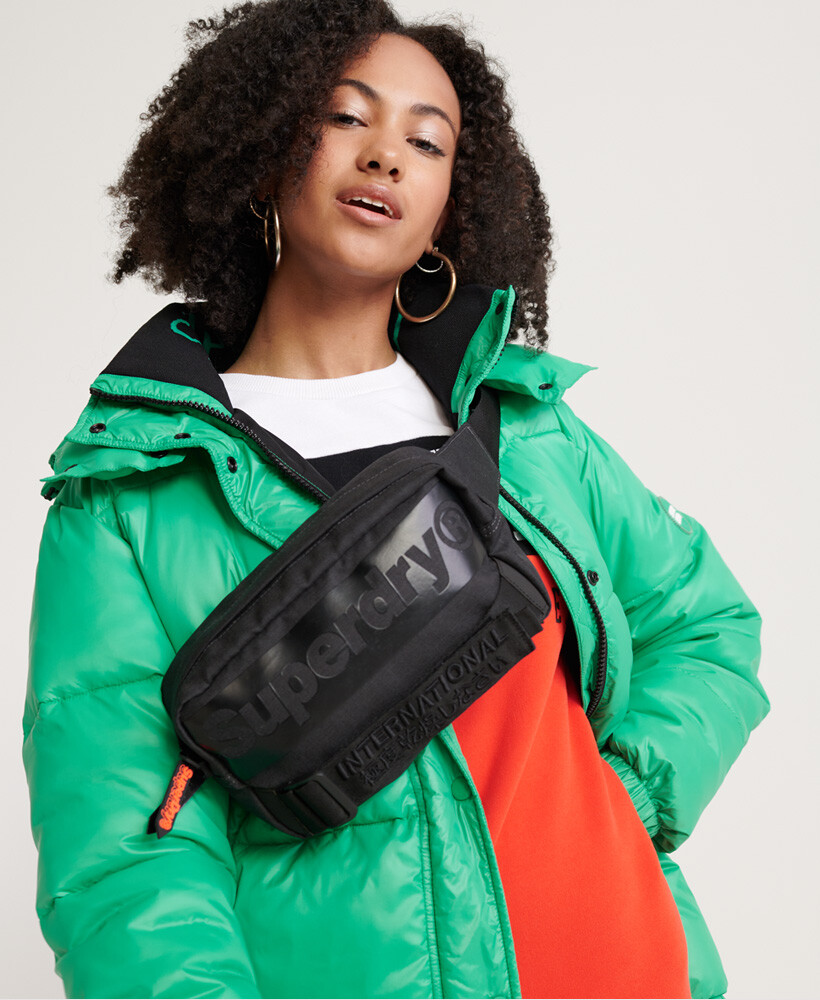 Спортивное платье со вставками и длинными рукавами Superdry, красный — фото 4