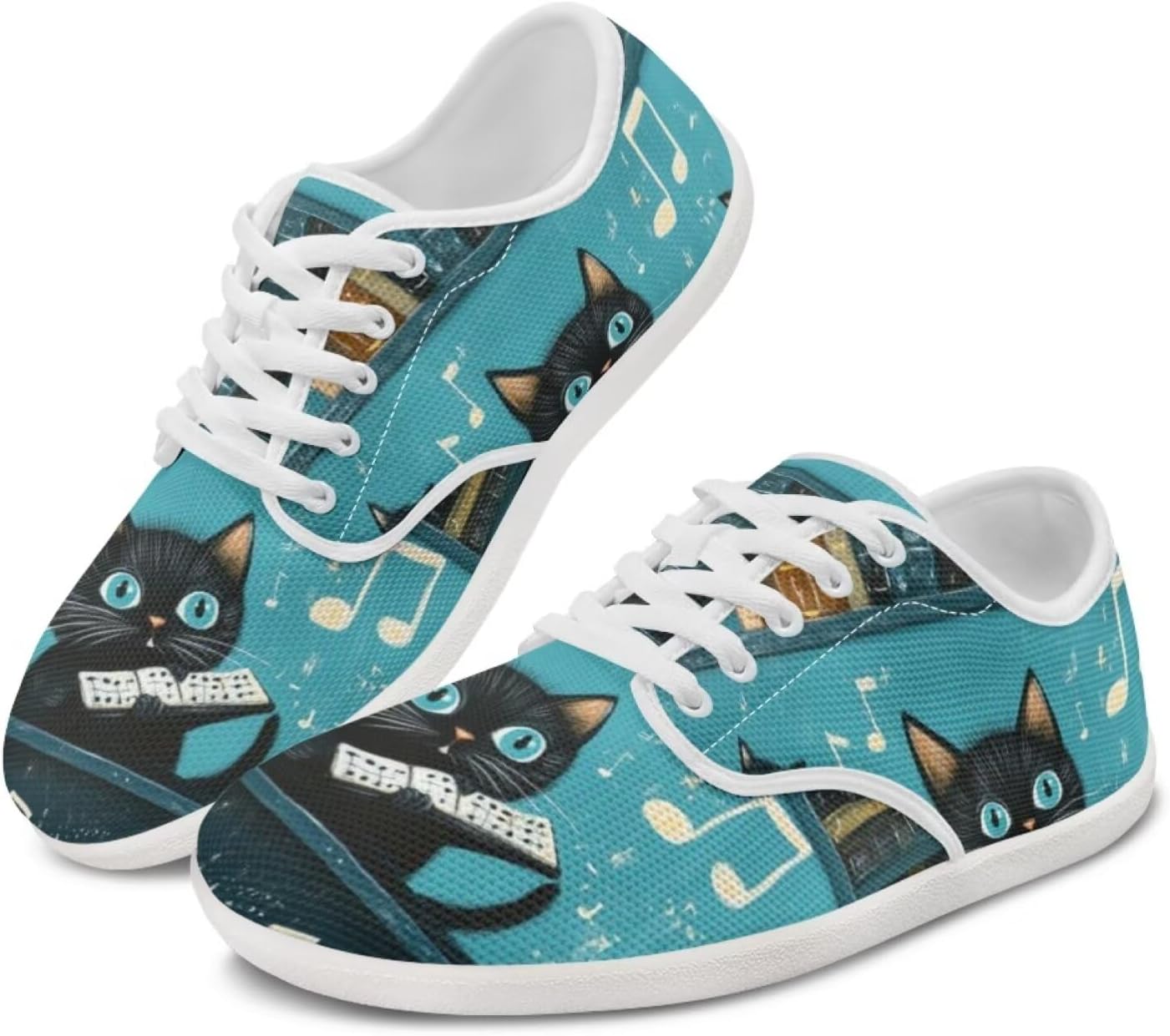 

Женские кроссовки с котиком, беговые, повседневные, для отдыха, вождения, лоферы, на шнуровке, для прогулок на улице Ecaestolph, синий