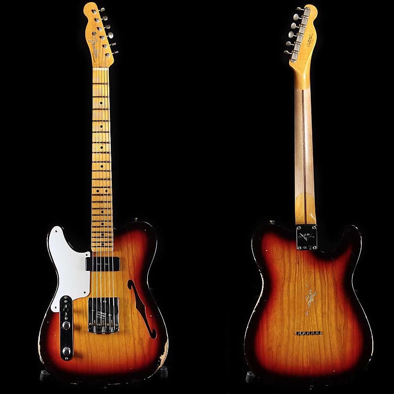 

Электрогитара Fender Custom Shop P90 Thinline Tele chocolate sunburst lefty lefthanded LH