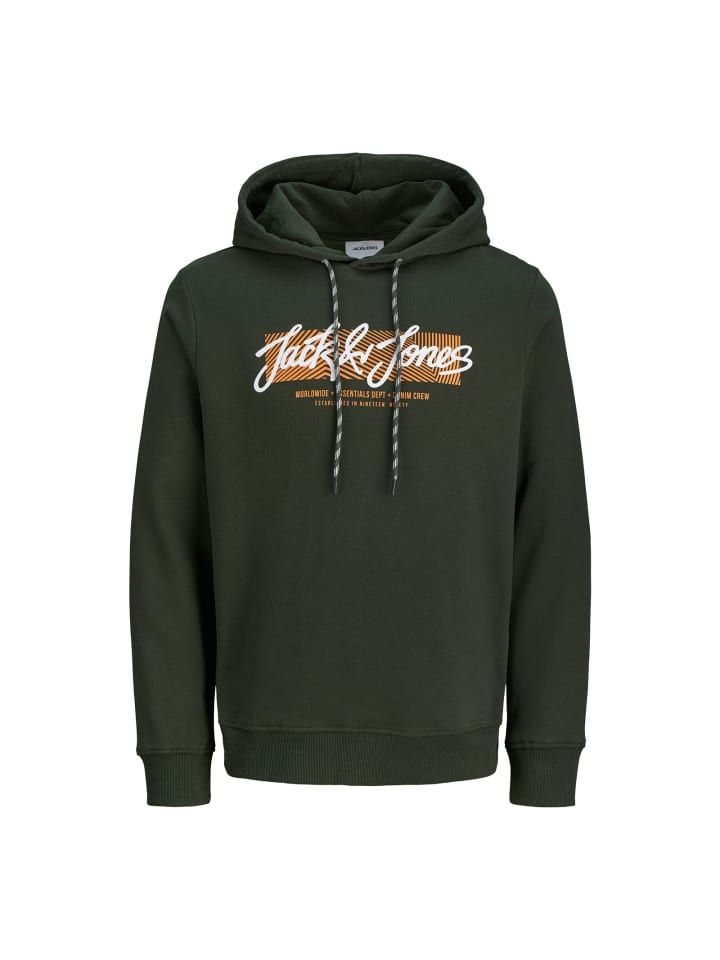 

Jack and Jones Толстовка JJURBAN темно-зеленого цвета