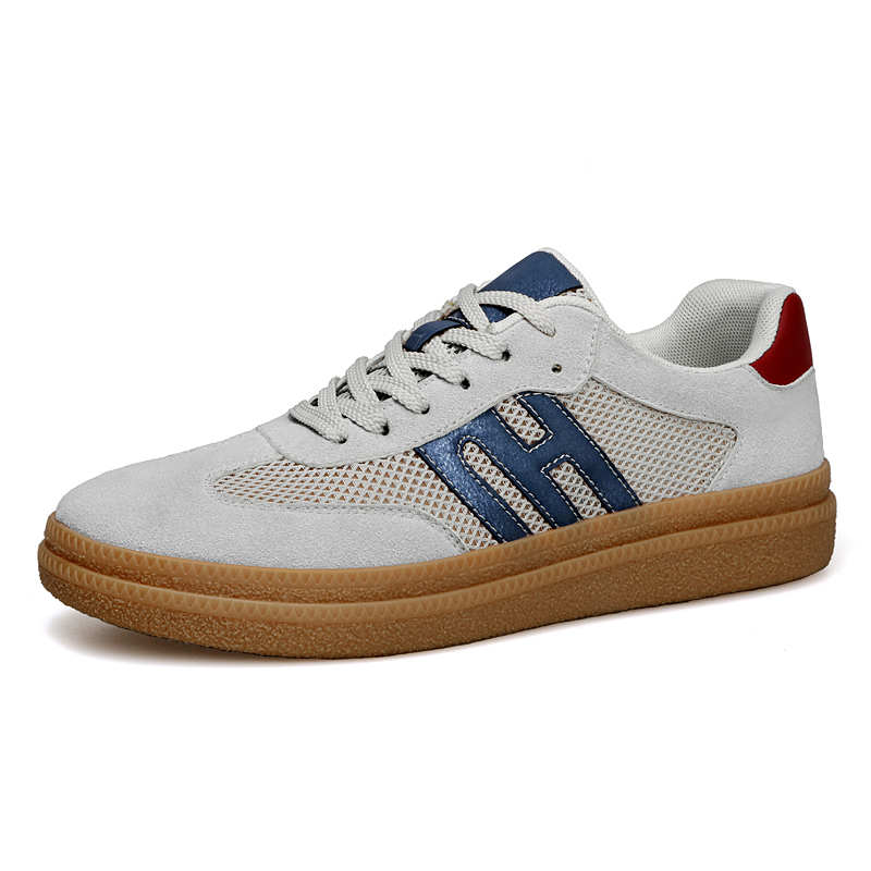 

Повседневные туфли мужские низкие серые LAORENTOU, Gray (Mesh)