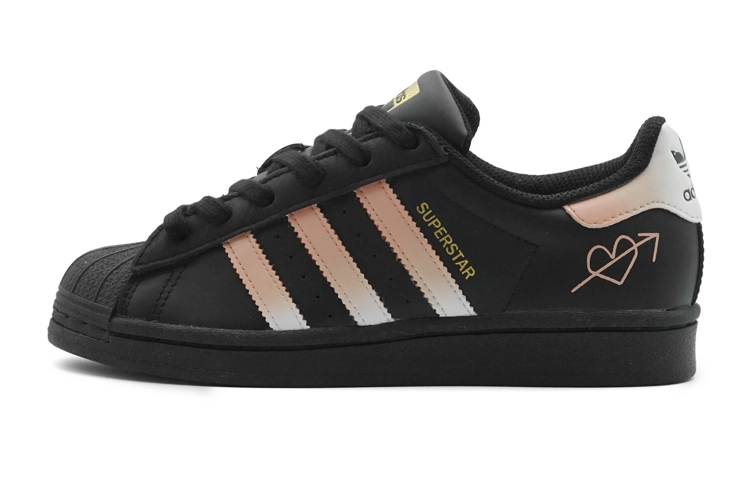 Кроссовки adidas originals Superstar Skateboarding Shoes Unisex Low-top, черный/розовый