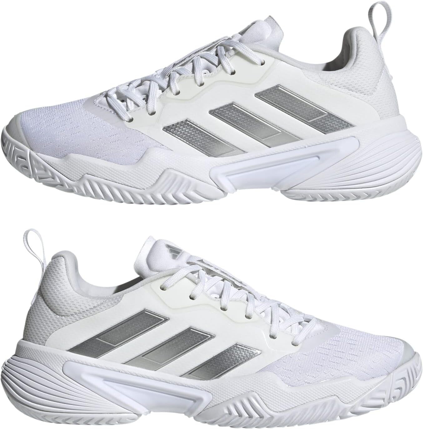 Кроссовки Barricade adidas, цвет Footwear White/Silver Metallic/Grey One — фото 4