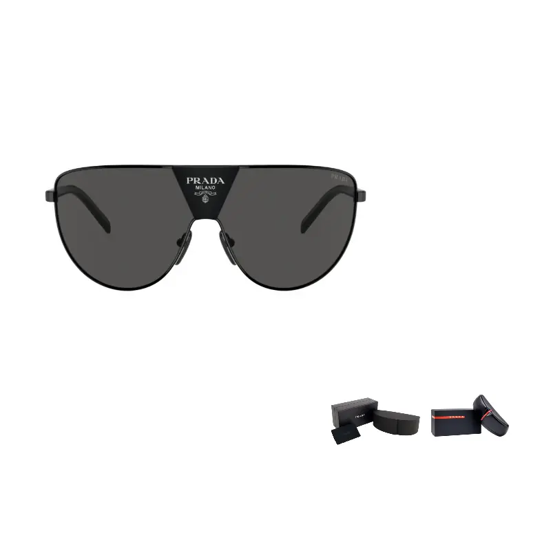 

PRADA Маска с солнцезащитными очками, Black