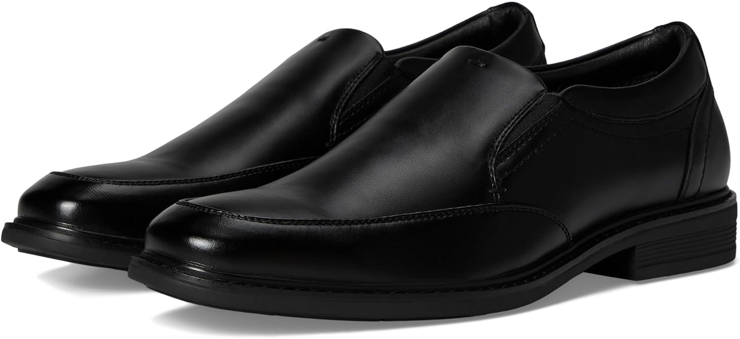 

Мужские мокасины Nunn Bush Jarvis слипоны с носком-мокасином для повседневной и деловой носки, черный