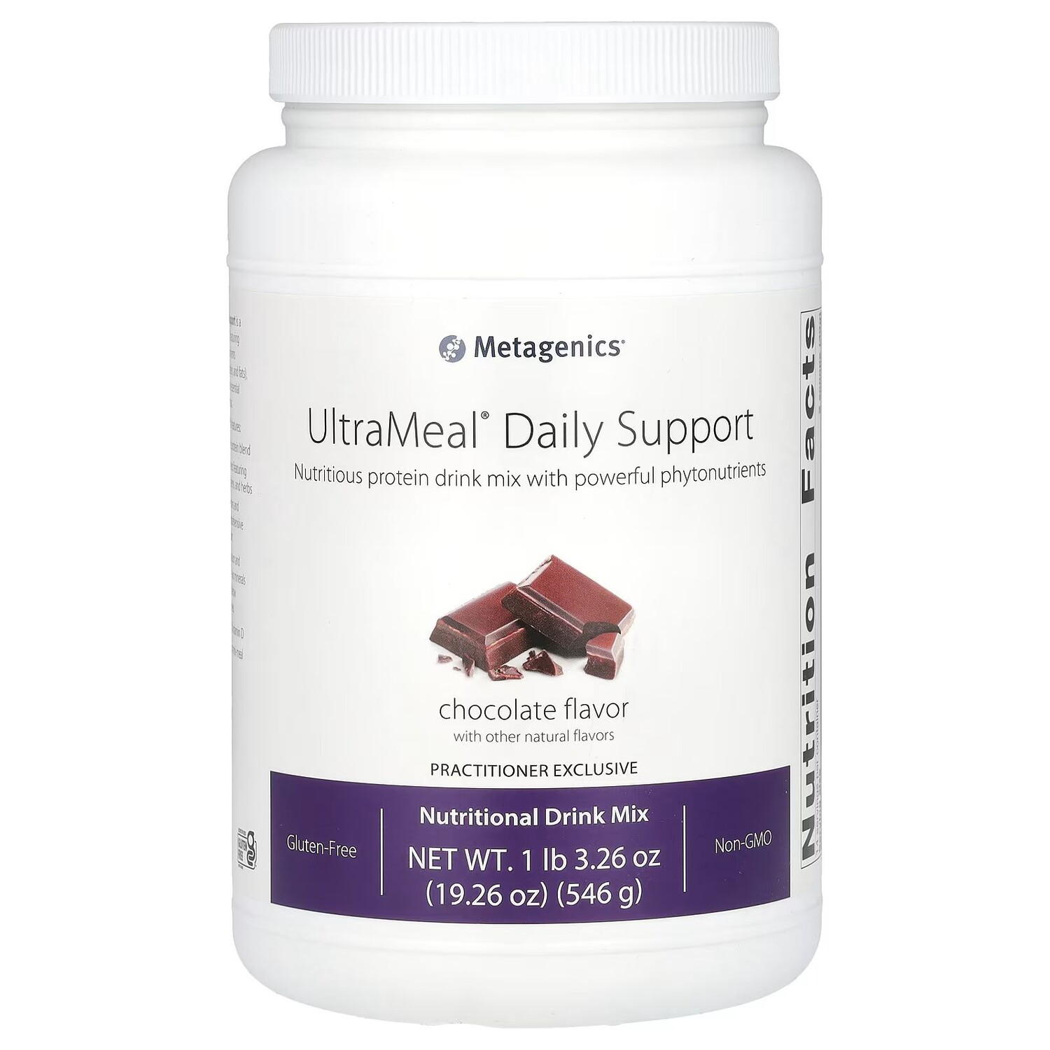 

UltraMeal Daily Support, шоколад, 1 фунт 3,26 унции (546 г) Metagenics