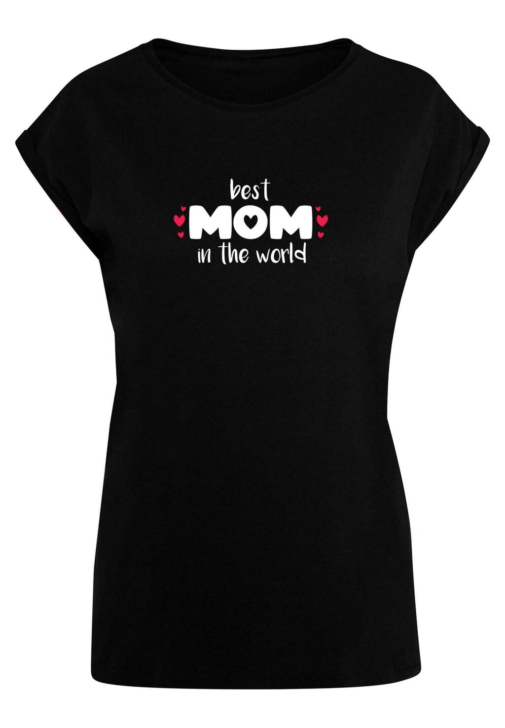 

Футболка с принтом MOTHERS DAY BEST MOM IN THE WORLD Merchcode, черный